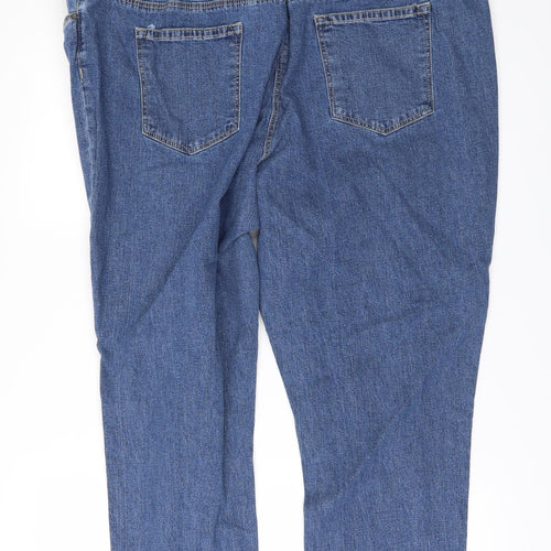 Anthology Womens Blue  Denim Straight Jeans Size 24 L27 in