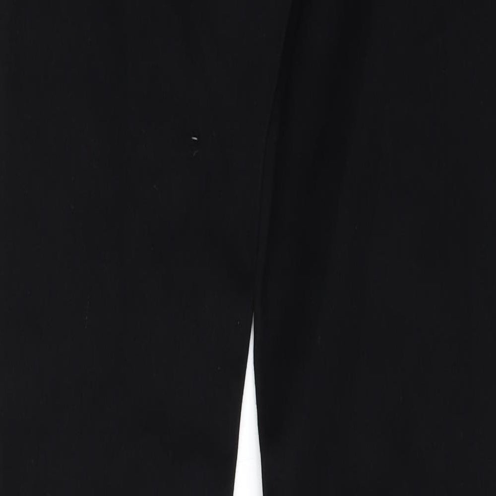 Preworn Womens Black  Denim Straight Jeans Size 10 L33 in - pocket detail