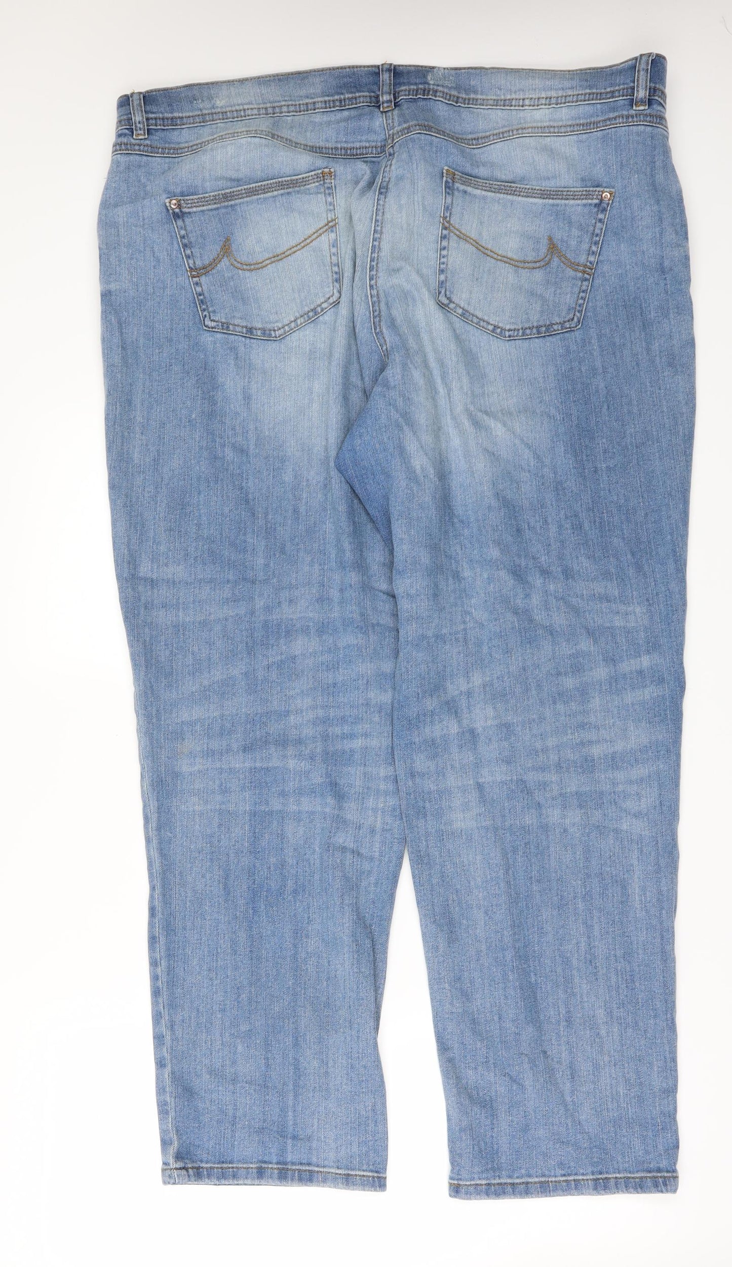 TU Womens Blue  Denim Boyfriend Jeans Size 20 L30 in