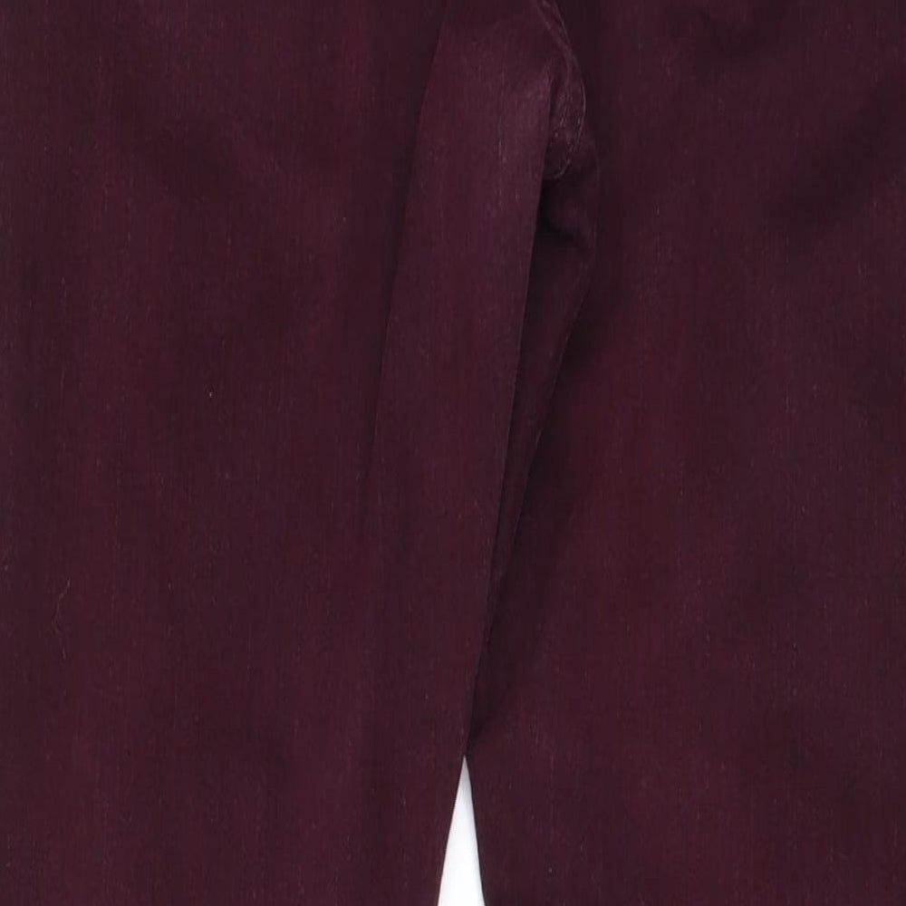 Topshop Womens Red  Denim Skinny Jeans Size 28 in L30 in