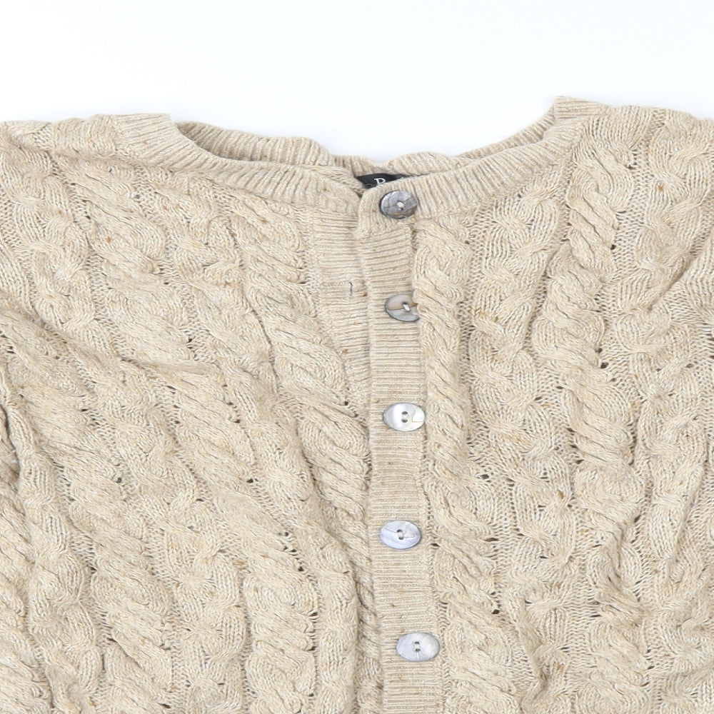 Bonmarché Womens Beige   Cardigan Jumper Size M