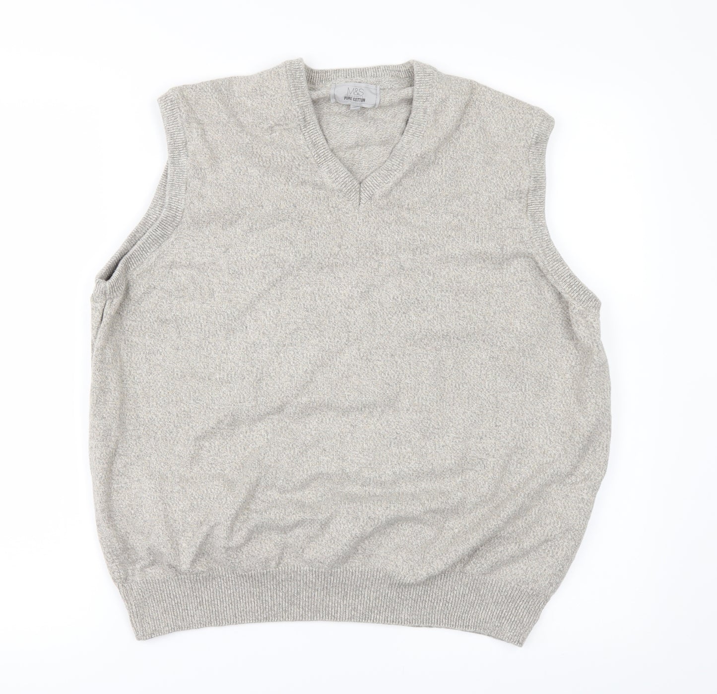 Marks and Spencer Mens Beige   Vest Jumper Size L  - tank top