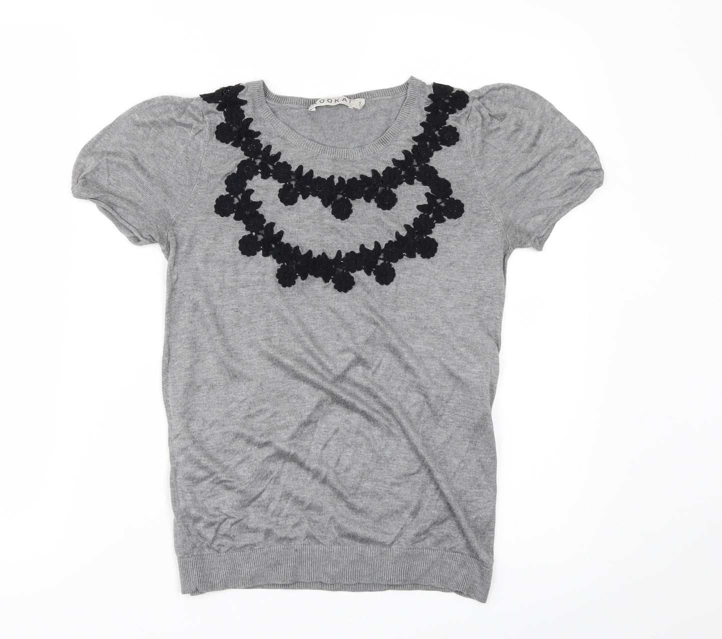 Kookai Womens Grey   Pullover Jumper Size S