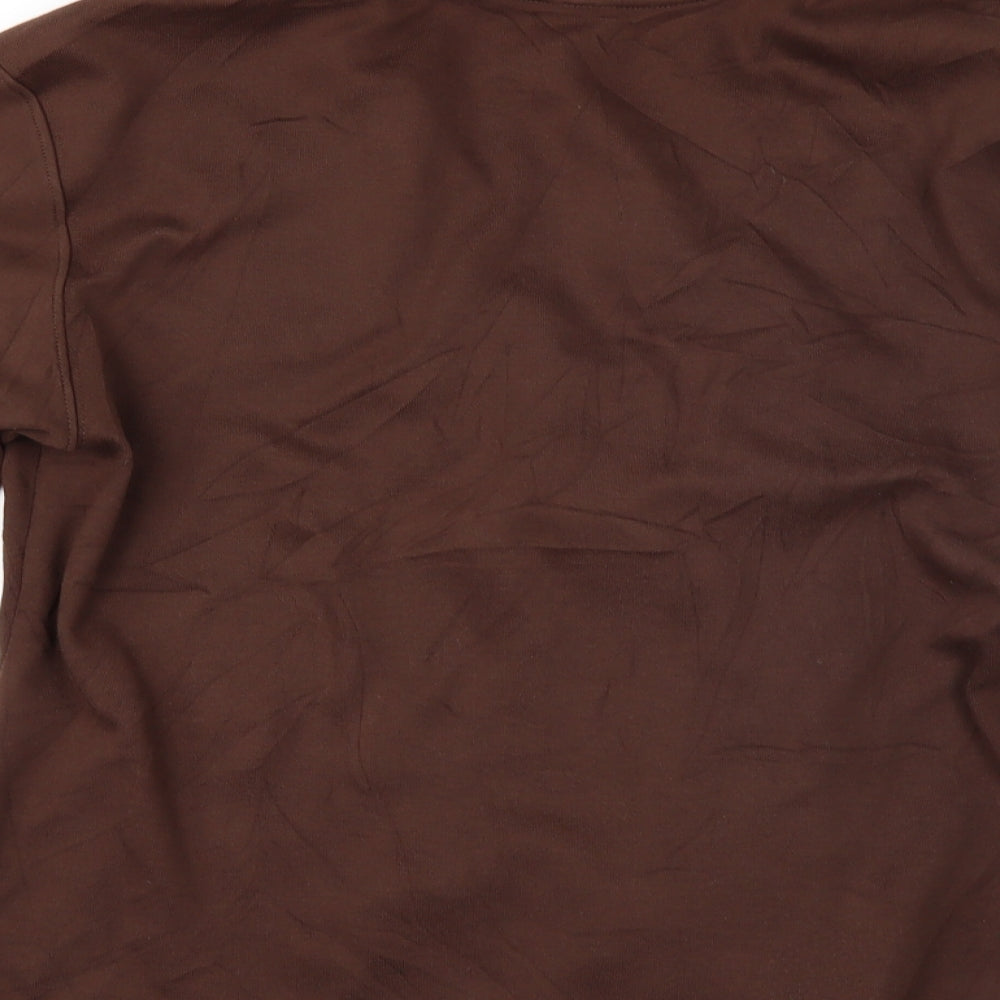 Peruvian Connection Womens Brown   Full Zip Sweatshirt Size M