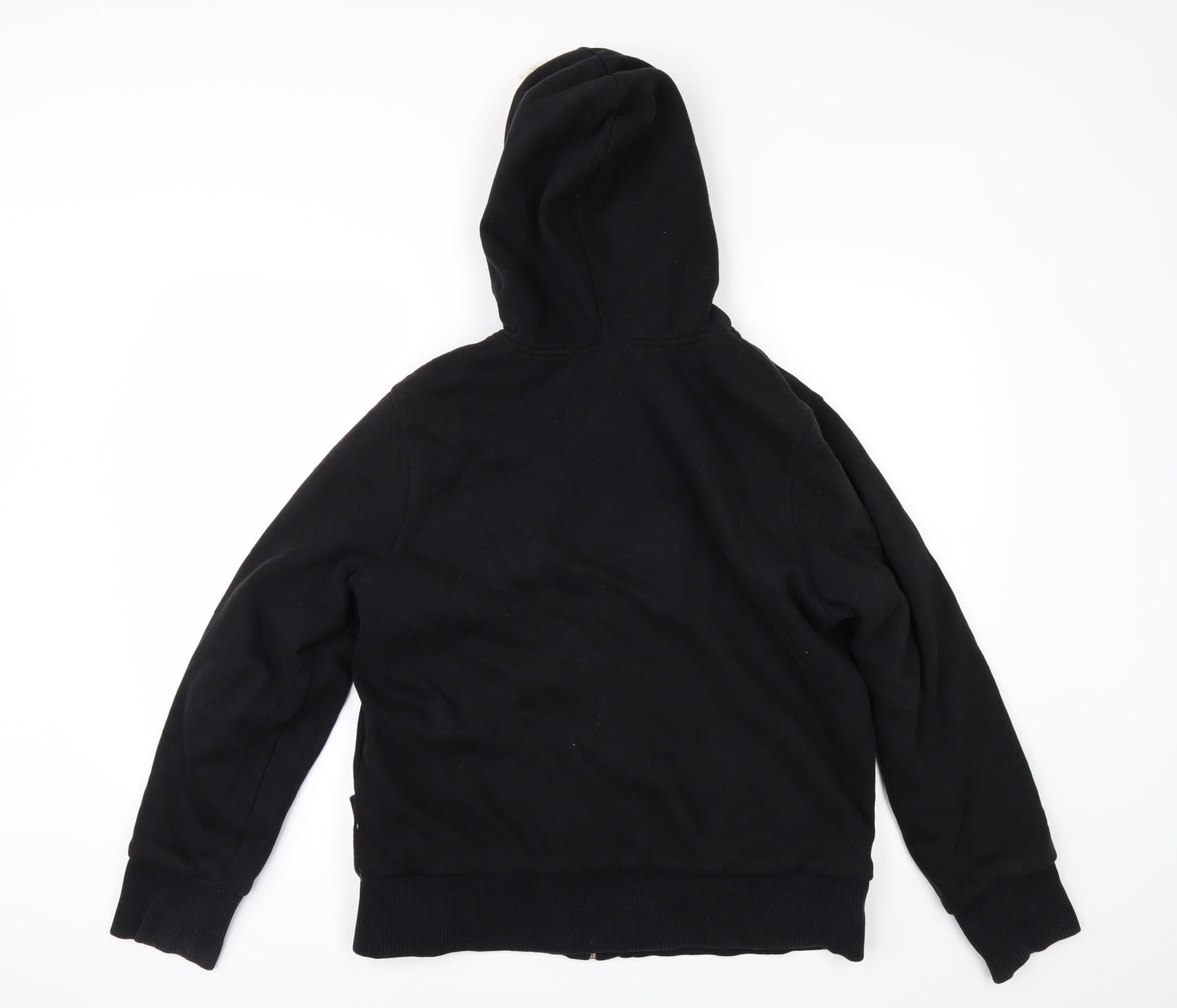 Old Navy Womens Black   Full Zip Hoodie Size L  - Fleece lined