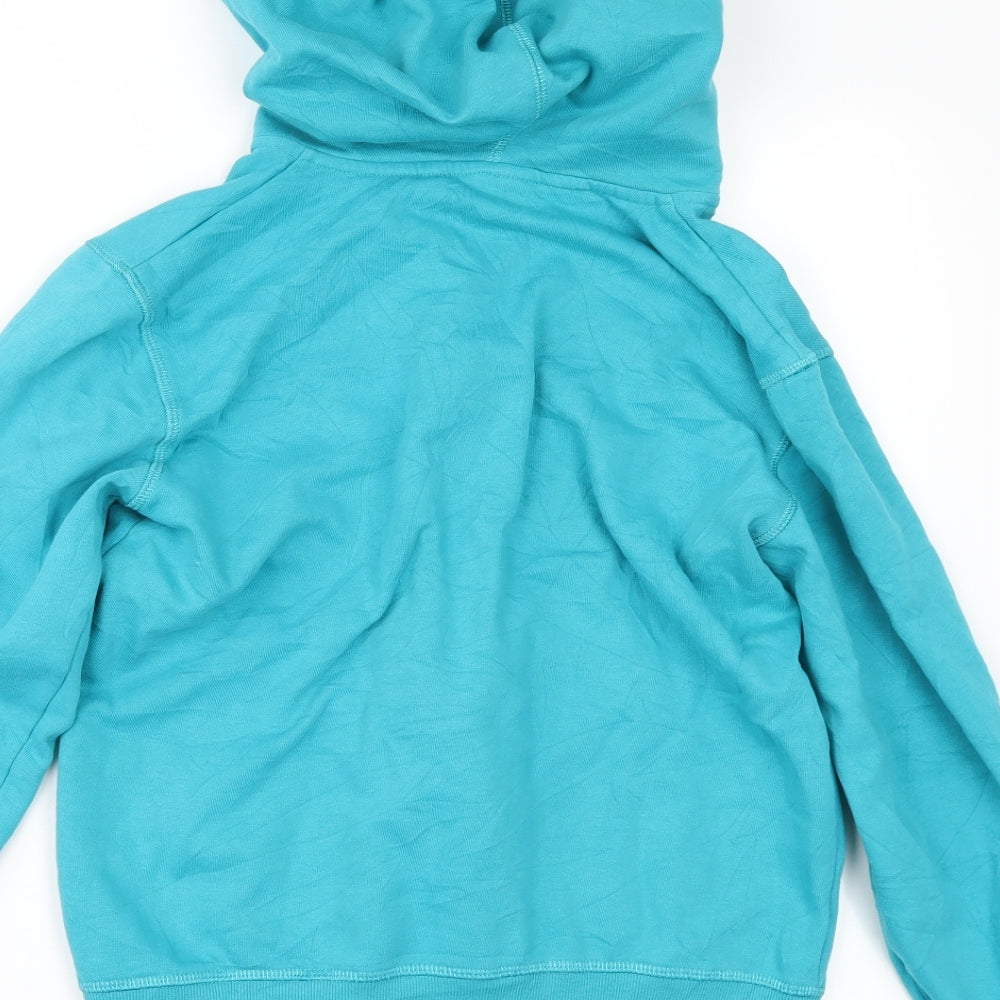 H&M Girls Blue   Full Zip Hoodie Size 10-11 Years