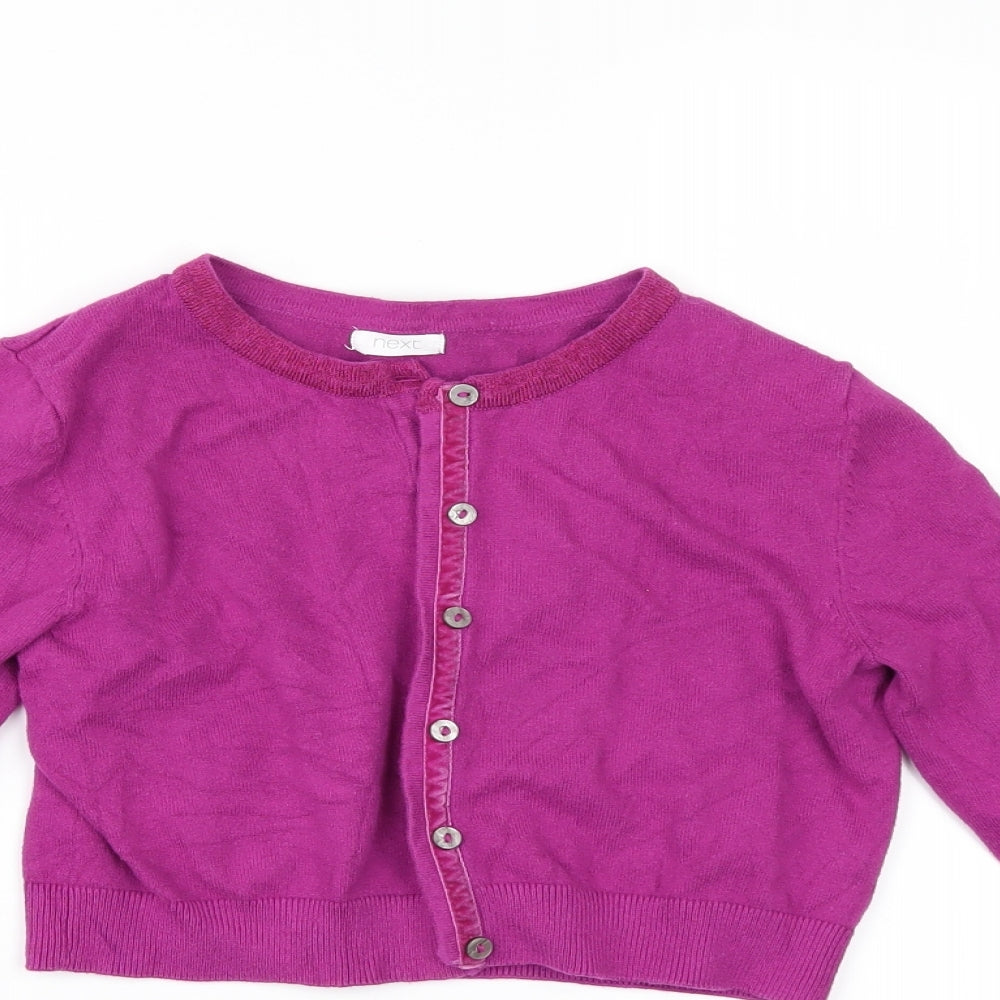 NEXT Girls Pink   Cardigan Jumper Size 11 Years