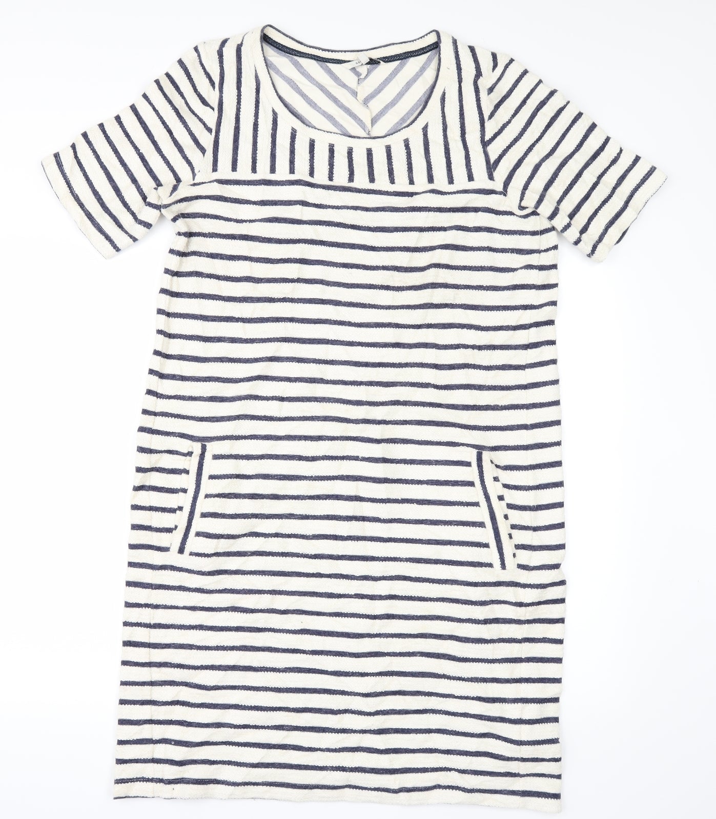 Sandwich Womens Ivory Striped  T-Shirt Dress  Size L