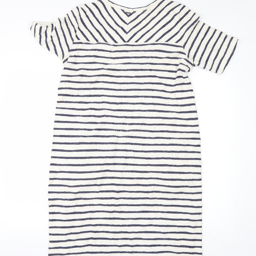 Sandwich Womens Ivory Striped  T-Shirt Dress  Size L