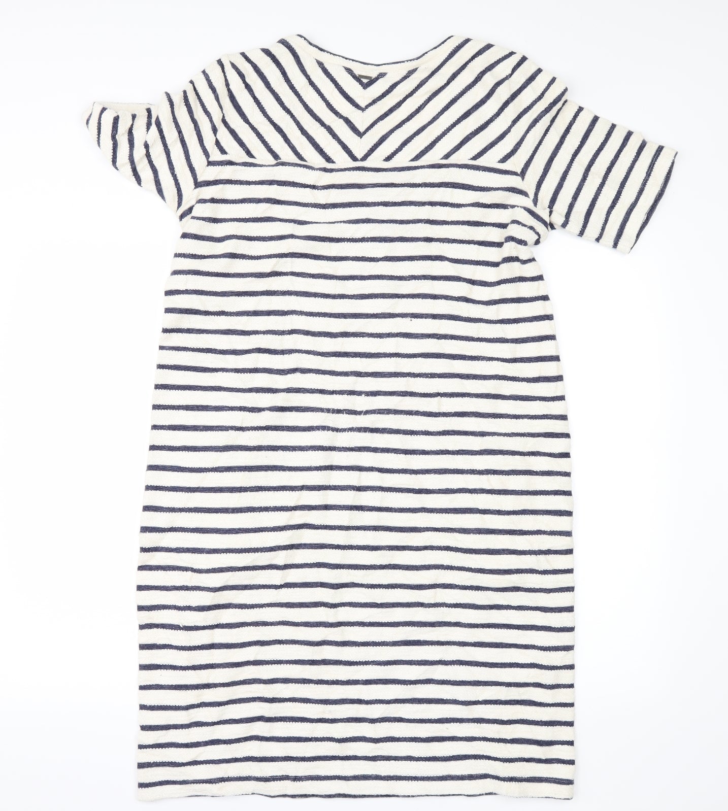 Sandwich Womens Ivory Striped  T-Shirt Dress  Size L