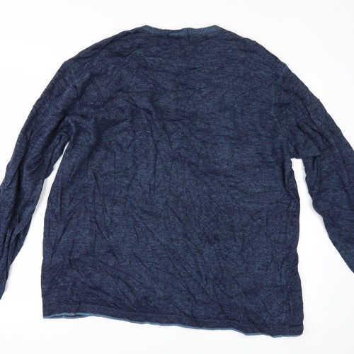 Marks and Spencer Mens Blue   Pullover Jumper Size XL