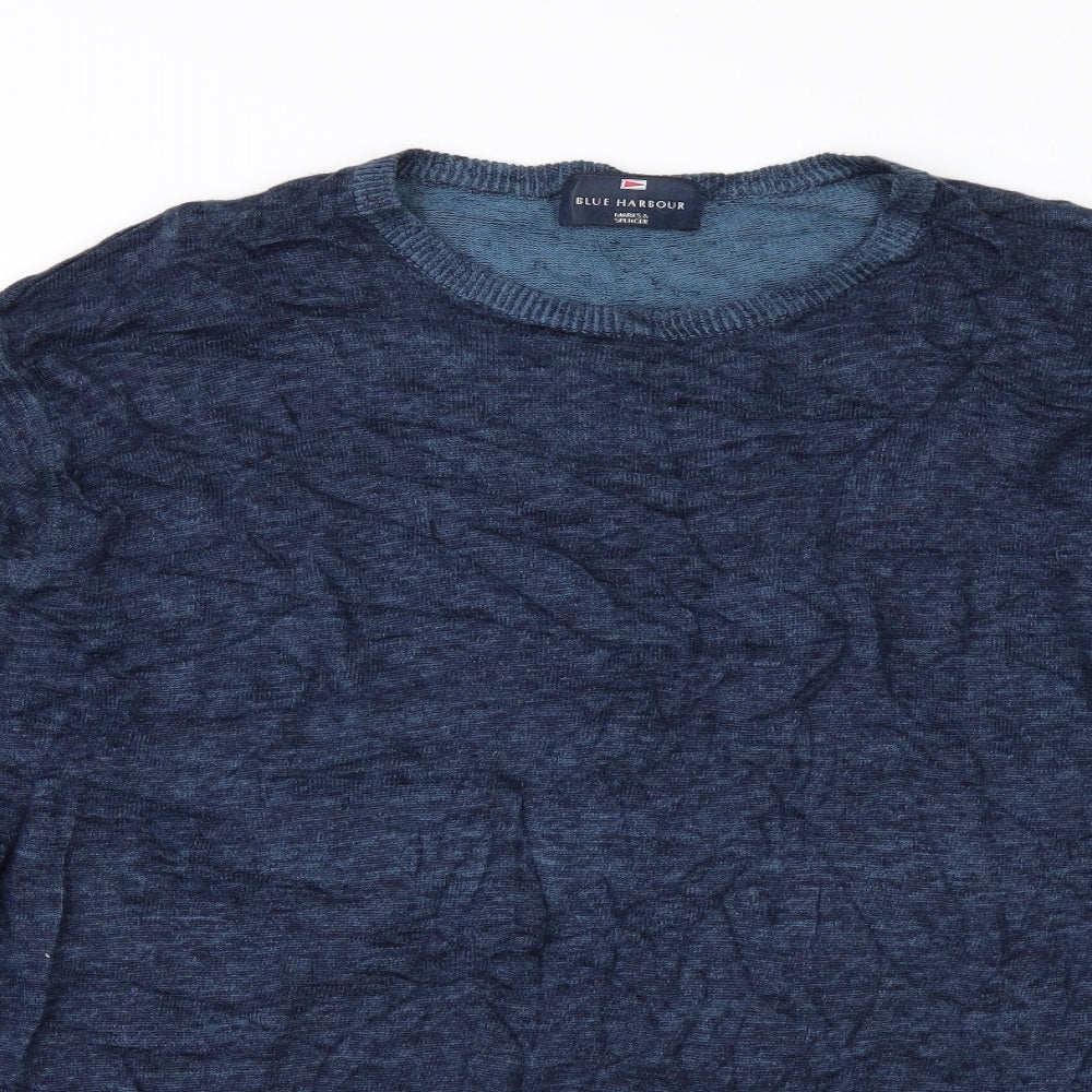 Marks and Spencer Mens Blue   Pullover Jumper Size XL