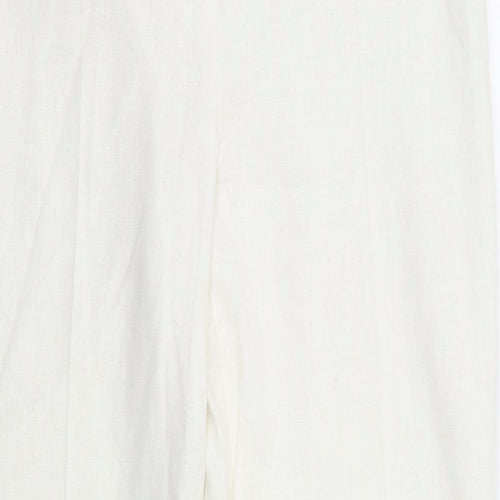 M&S  Womens White   Trousers  Size 14 L32 in