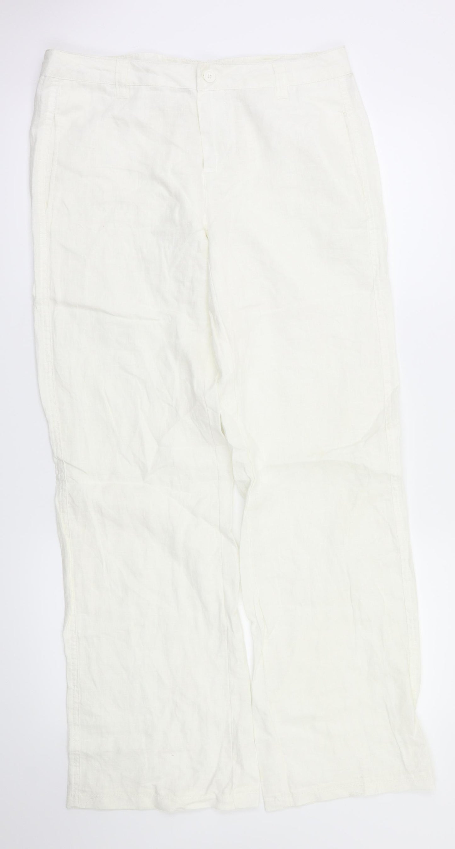 redoute Womens White   Trousers  Size 10 L31 in