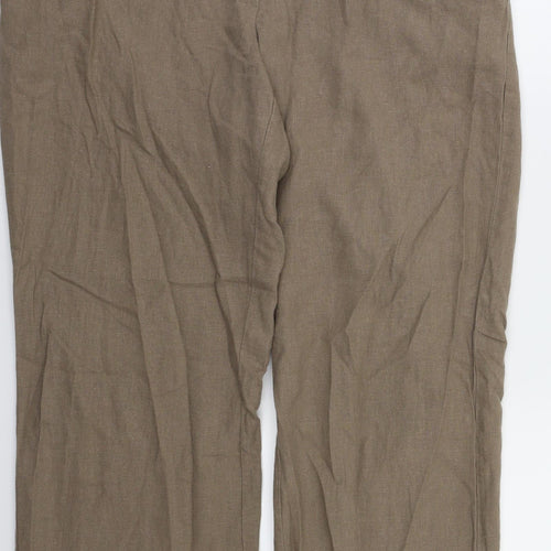 TU Womens Brown   Trousers  Size 12 L27 in