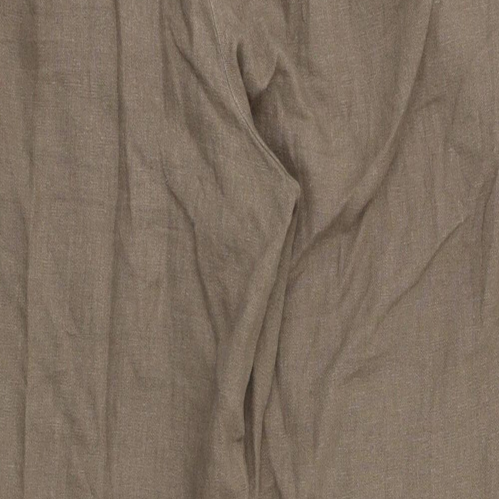 TU Womens Brown   Trousers  Size 12 L27 in