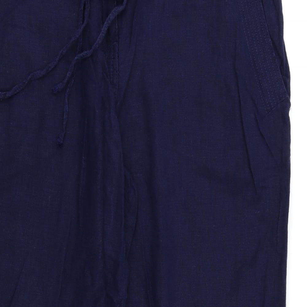 next  Womens Blue   Trousers  Size 16 L28 in
