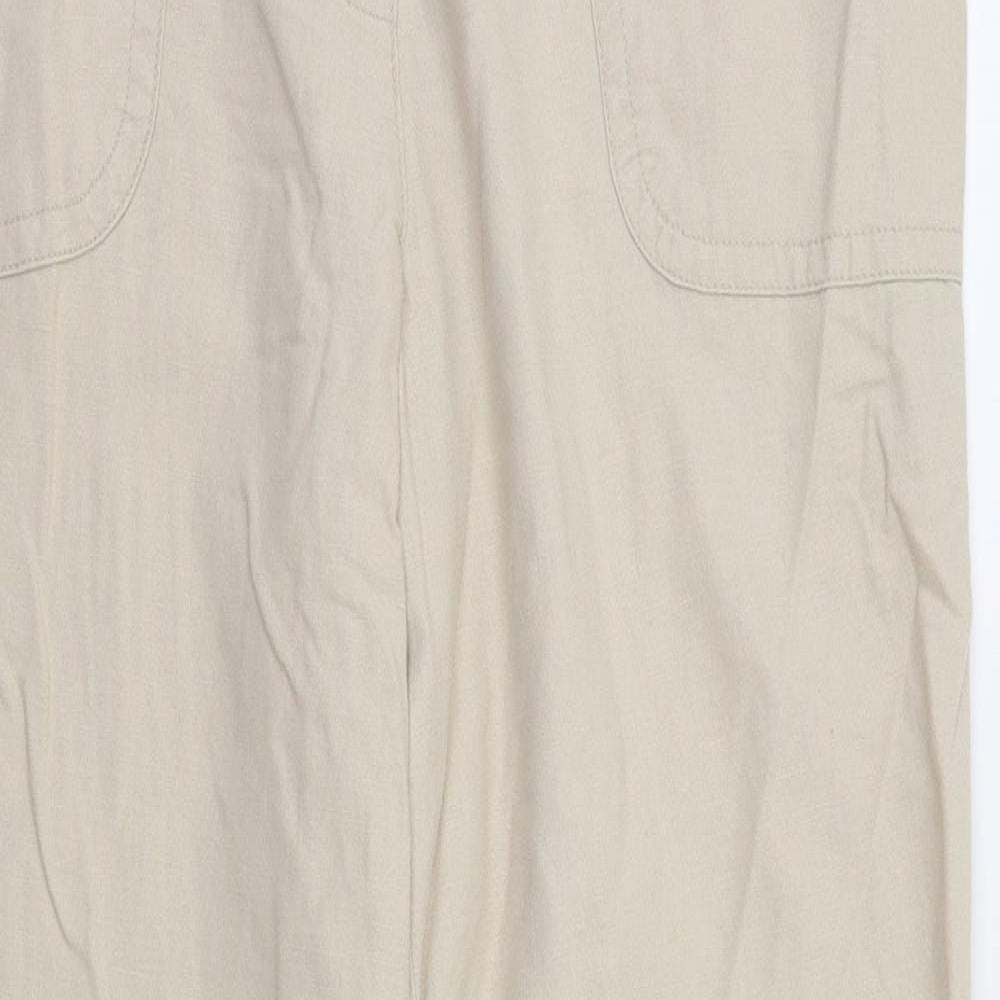 TU Womens Beige   Trousers  Size 10 L30 in