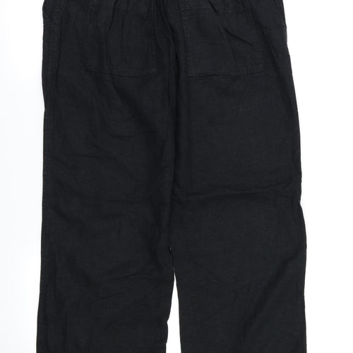 NEXT Womens Black   Trousers  Size 10 L28 in - Stretch waistband