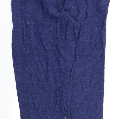 Nutmeg Womens Blue   Trousers  Size 16 L26 in - Stretch waistband
