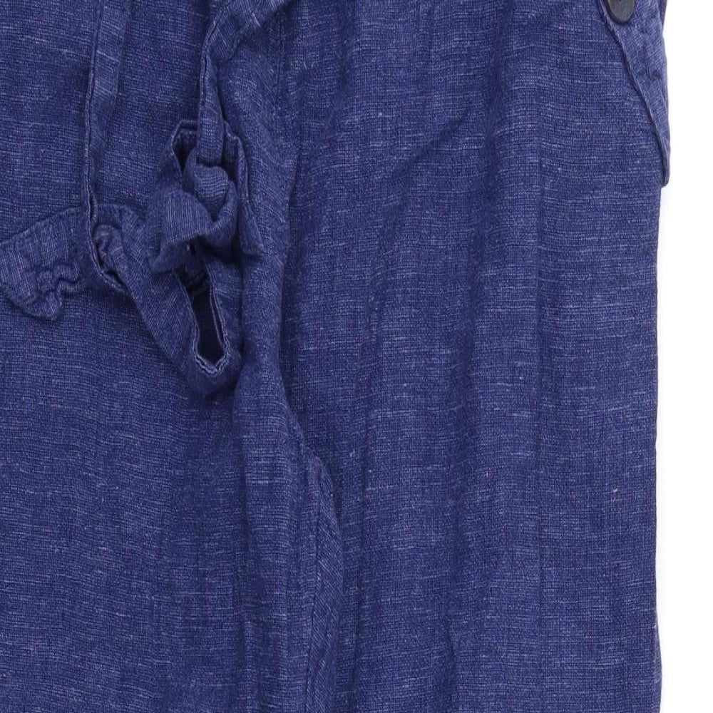 Nutmeg Womens Blue   Trousers  Size 16 L26 in - Stretch waistband
