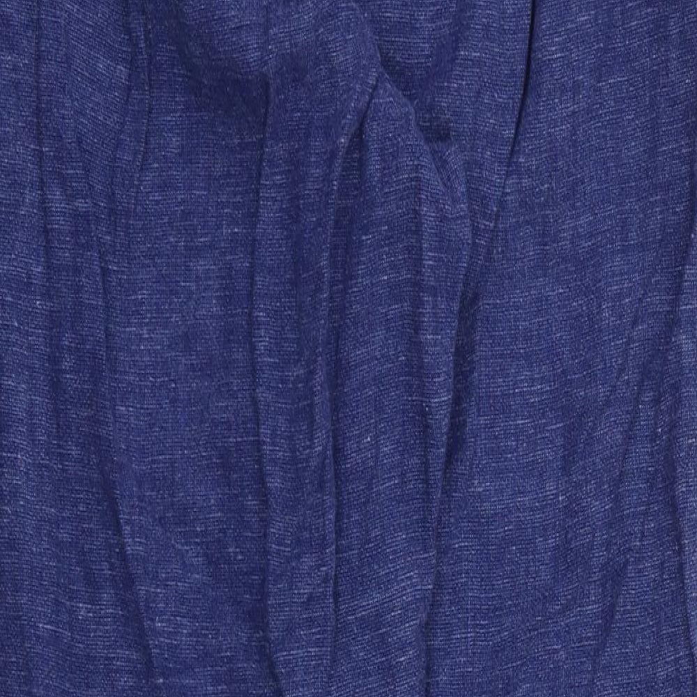 Nutmeg Womens Blue   Trousers  Size 16 L26 in - Stretch waistband