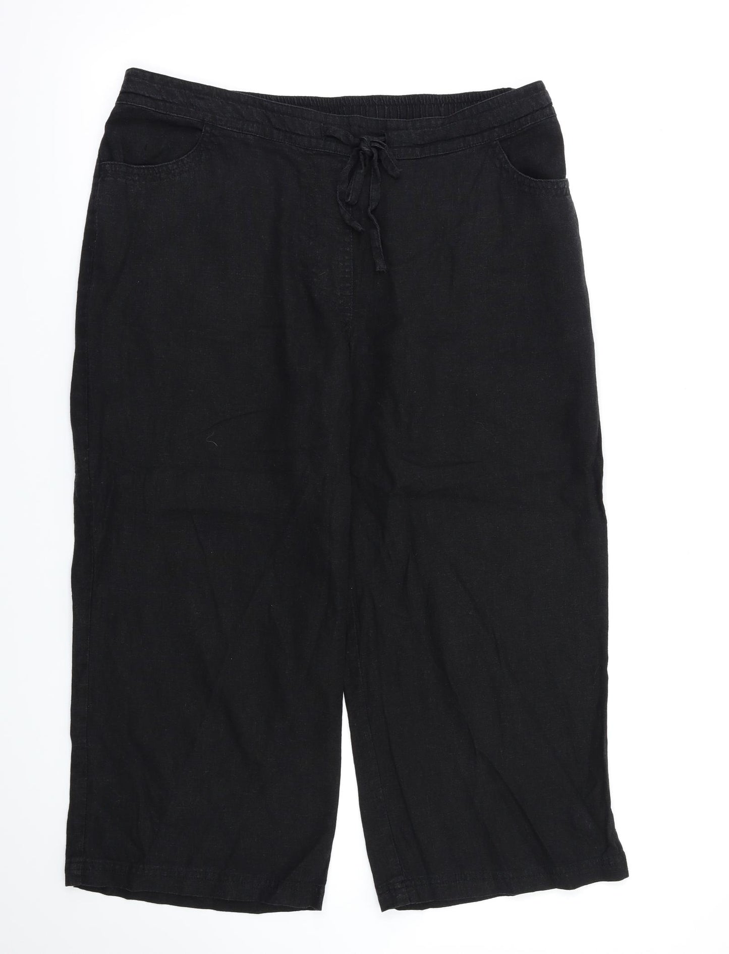 BHS Womens Black   Trousers  Size 14 L22 in