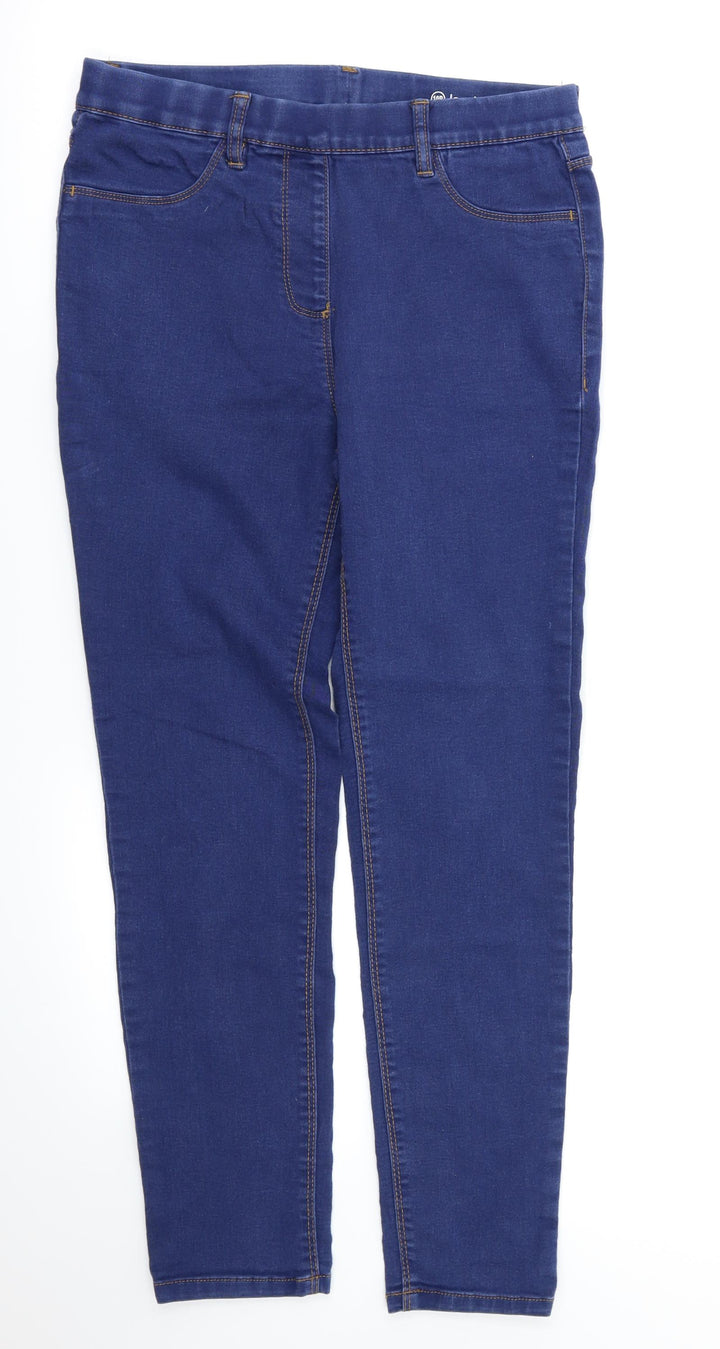 Debehams Womens Blue Skinny Jeans Size 10 L27 in