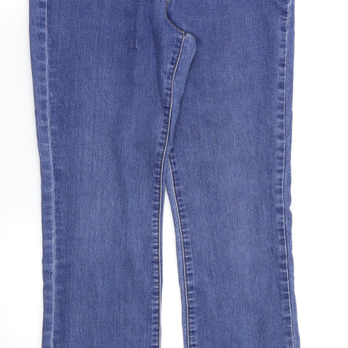 Bonmarché Womens Blue Houndstooth  Skinny Jeans Size 10 L29 in