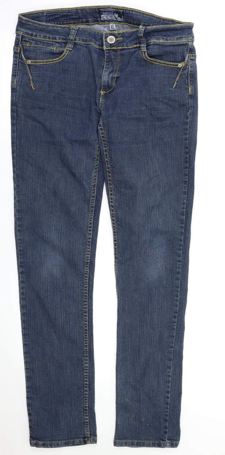 Preworn Womens Blue   Straight Jeans Size XL L33.5 in