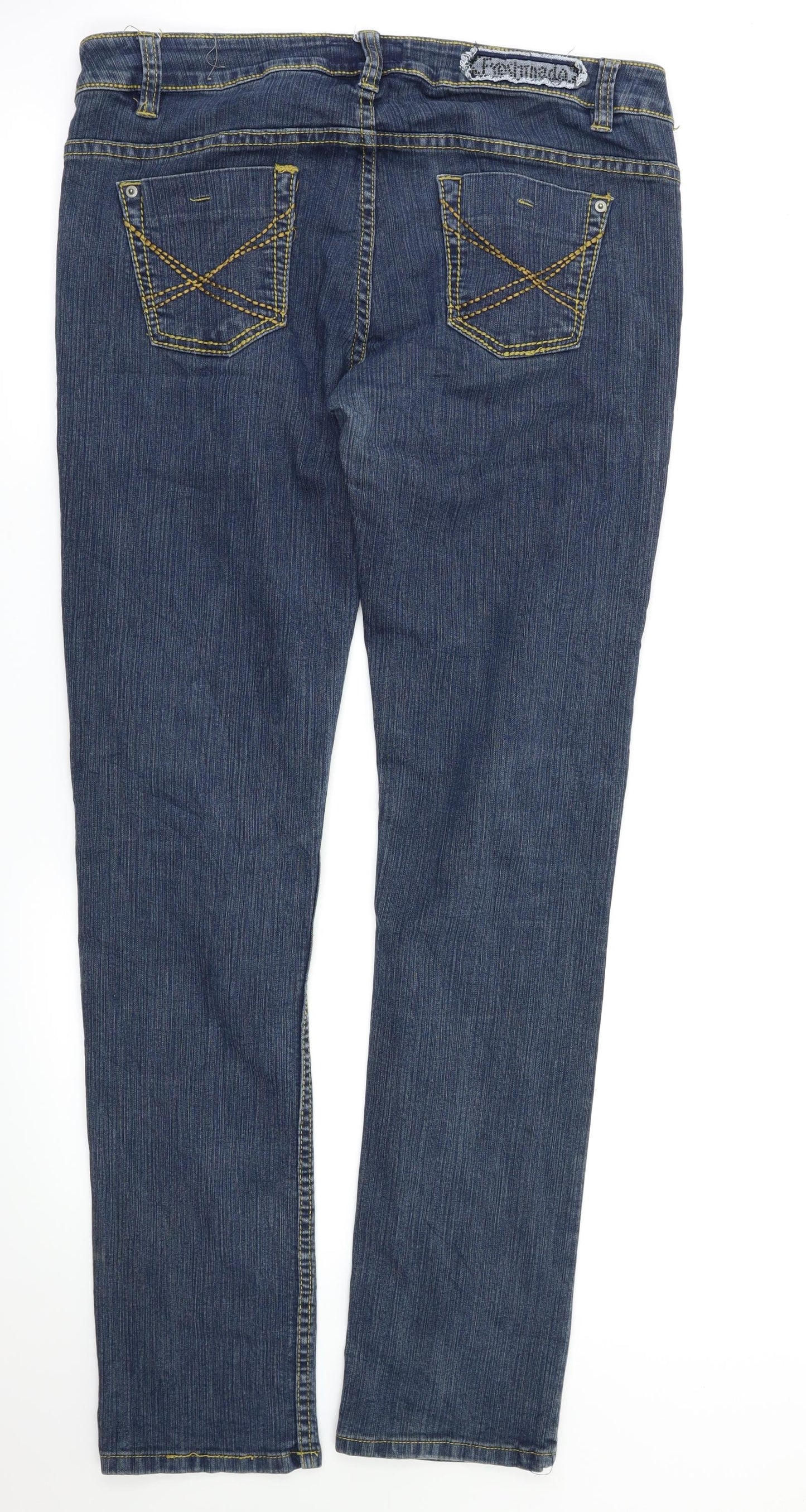 Preworn Womens Blue   Straight Jeans Size XL L33.5 in