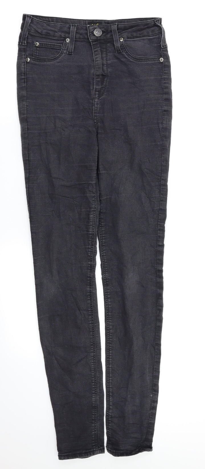 Lee Womens Black Skinny Jeans Size 26 L33 in