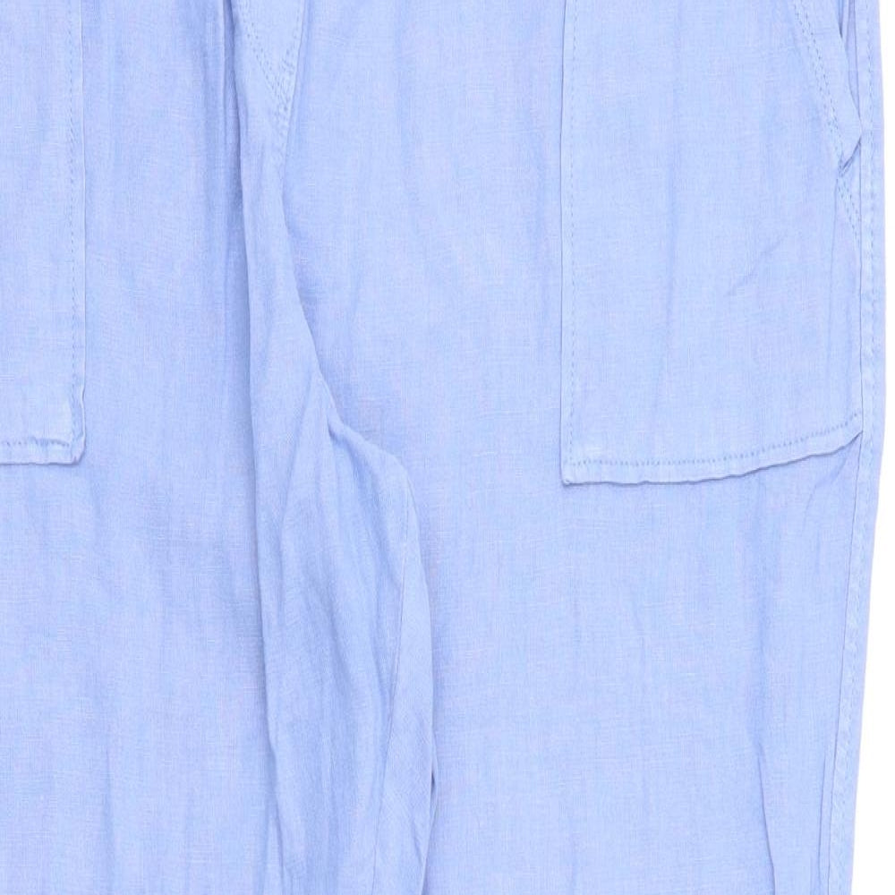 M&S  Womens Blue   Sweatpants Trousers Size 16 L28 in