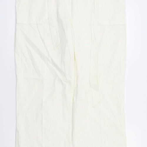 BHS Womens White   Trousers  Size 14 L30 in