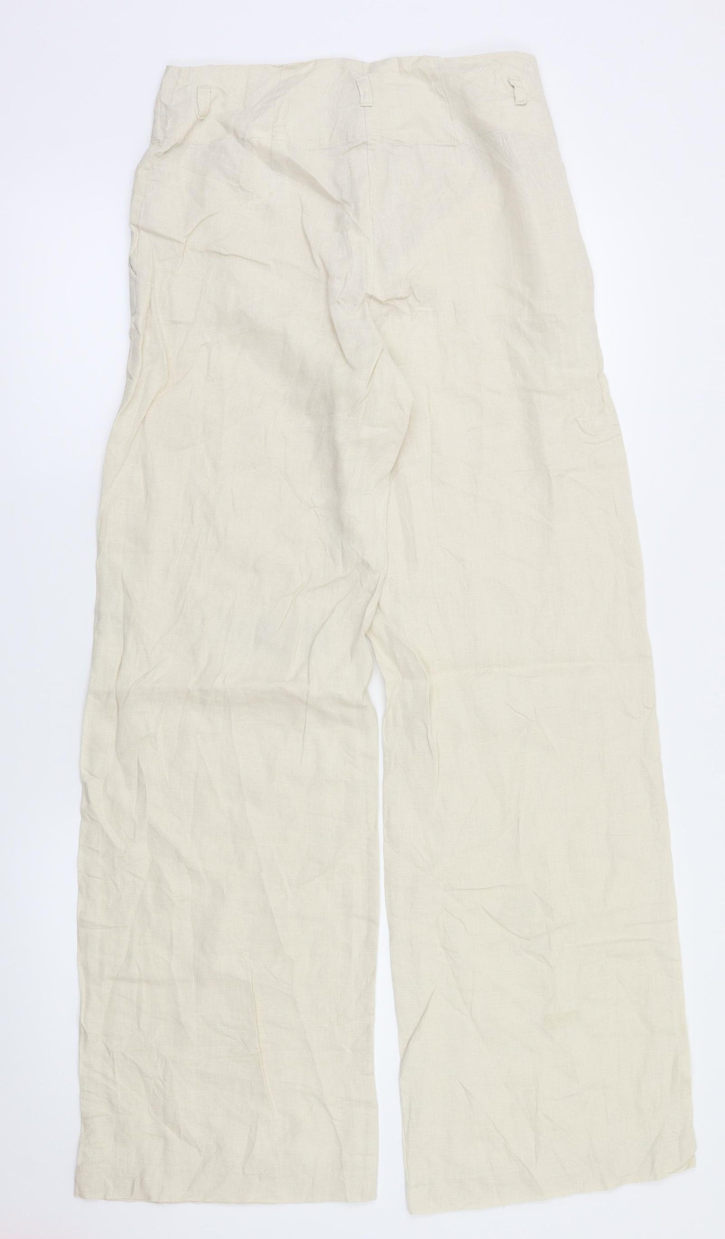H&M Womens Beige   Trousers  Size 6 L31 in