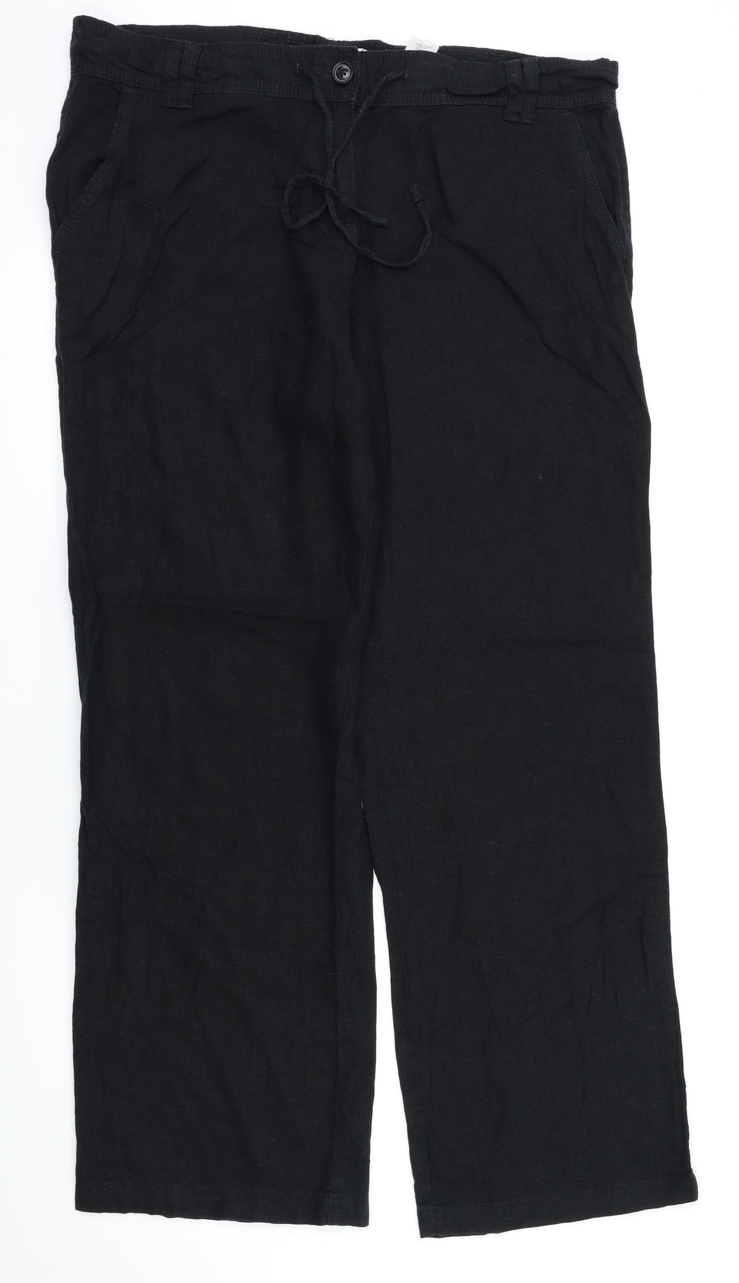NEXT Womens Black   Trousers  Size 14 L30 in
