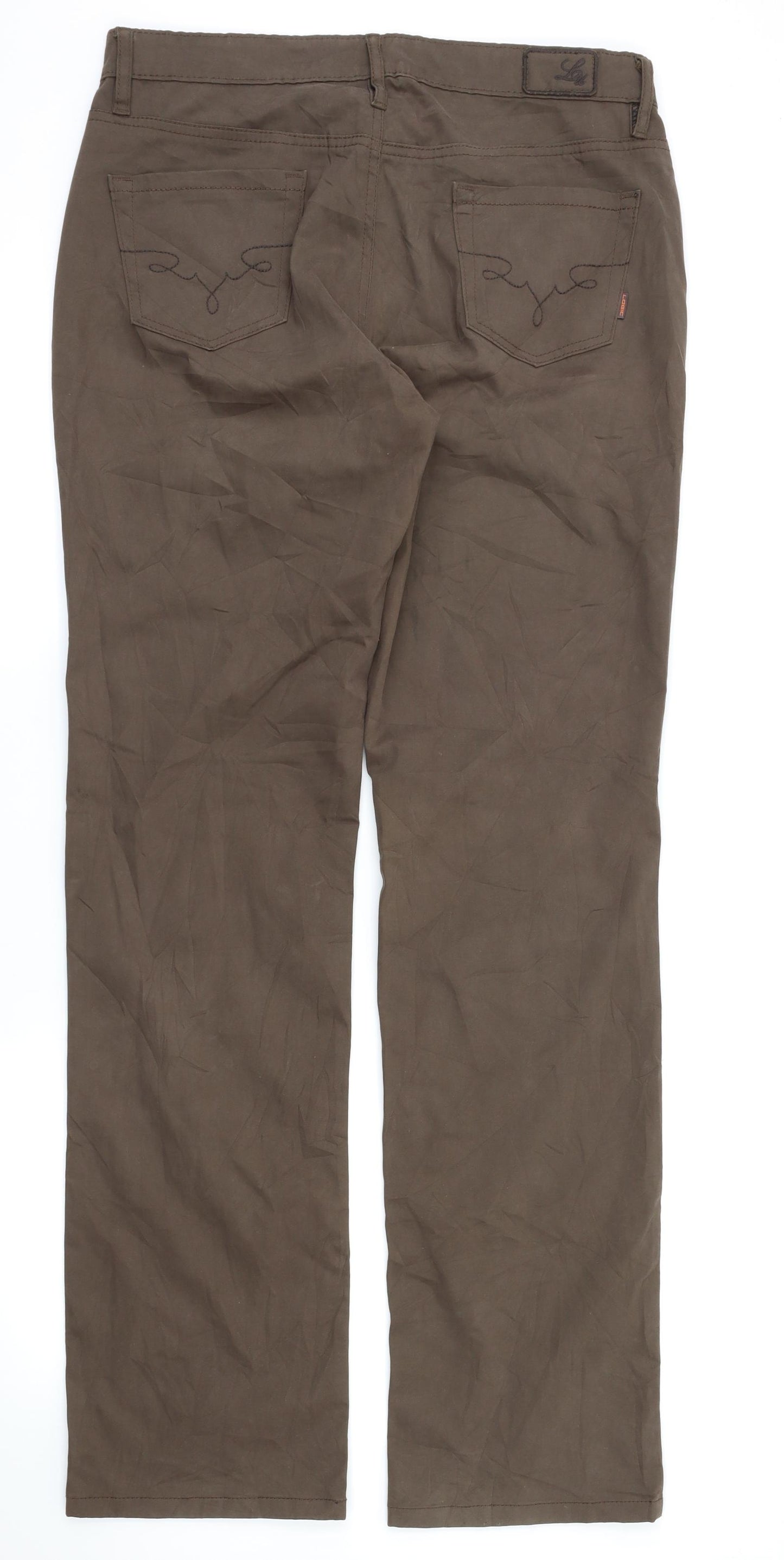 LOGIC Womens Brown   Trousers  Size 40 L33.5 in