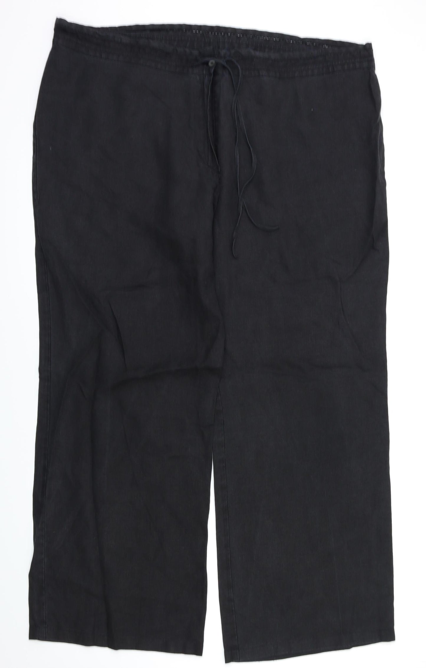 M&S  Womens Black   Trousers  Size 20 L30 in