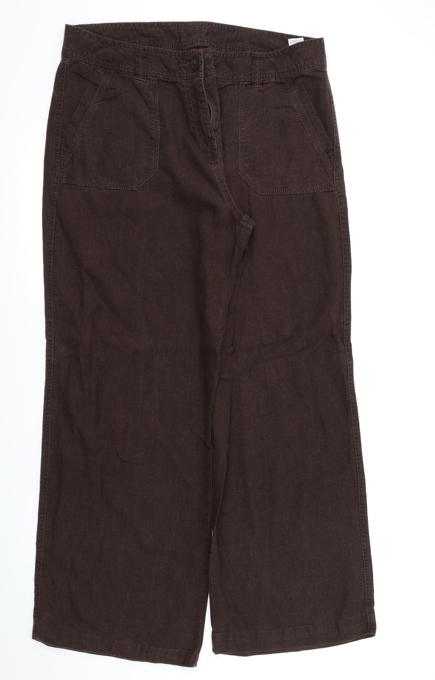 M&S  Womens Brown   Trousers  Size 14 L30 in