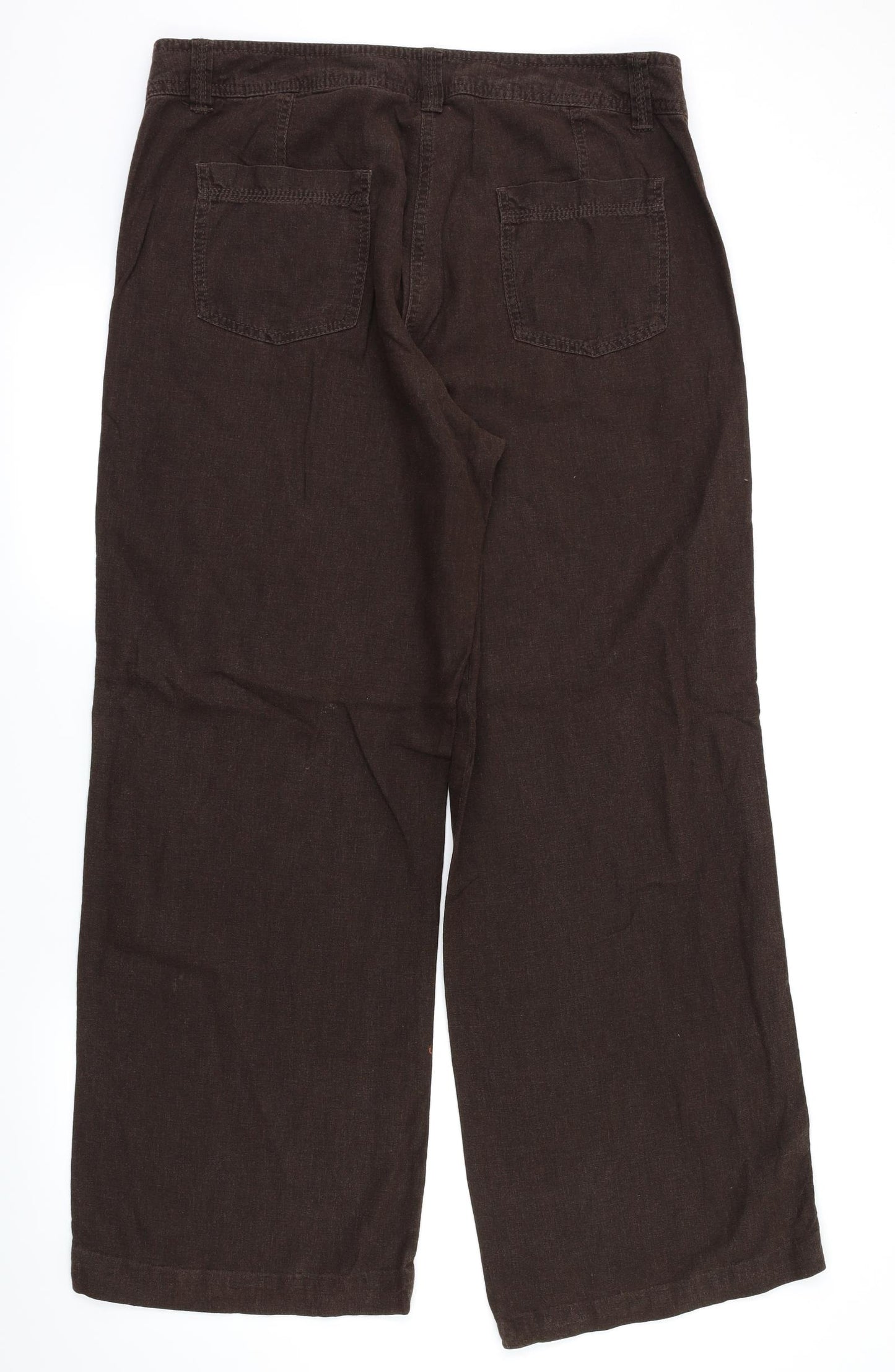 M&S  Womens Brown   Trousers  Size 14 L30 in