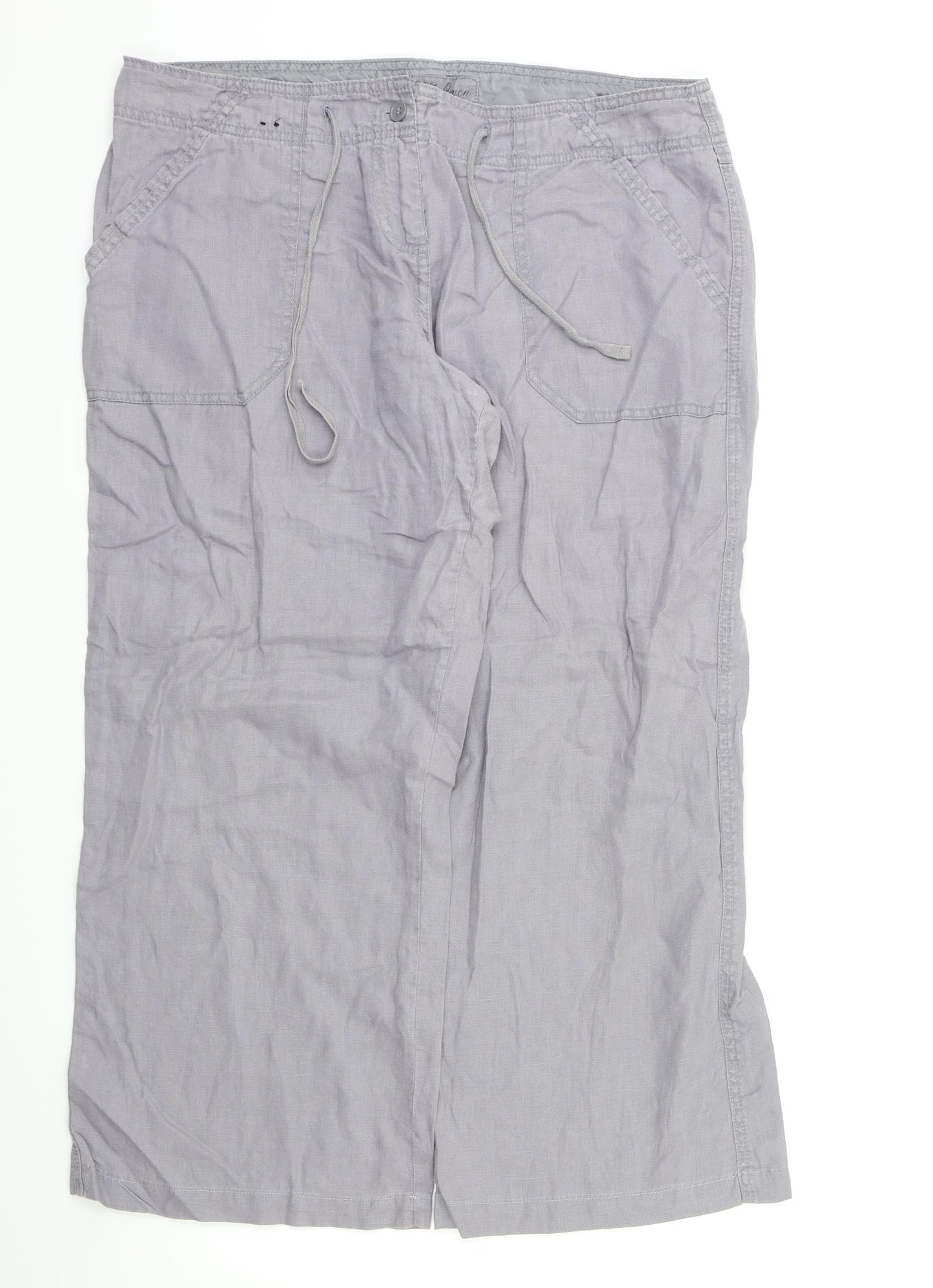 Primark Womens Grey   Trousers  Size 14 L26 in