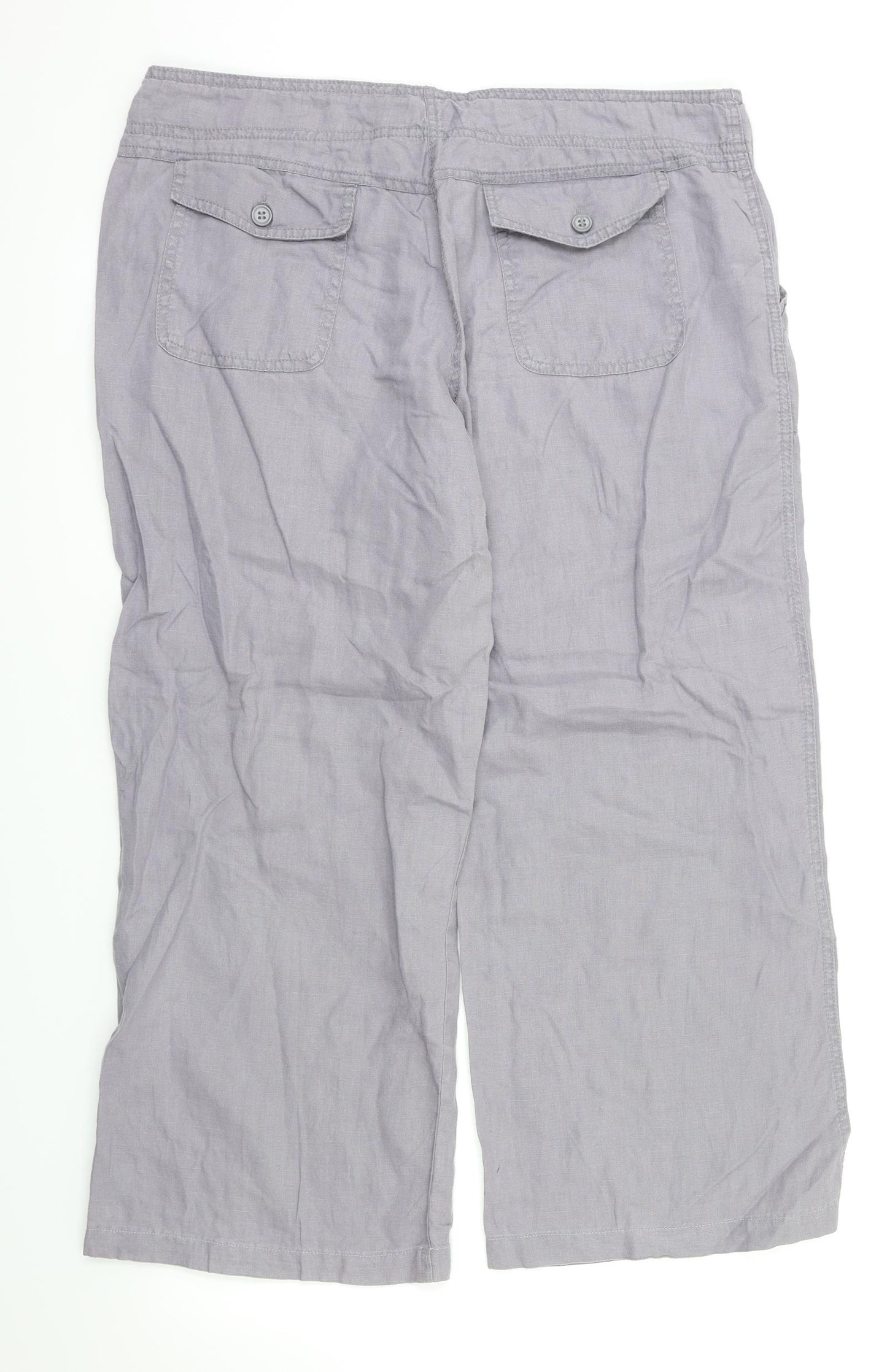 Primark Womens Grey   Trousers  Size 14 L26 in