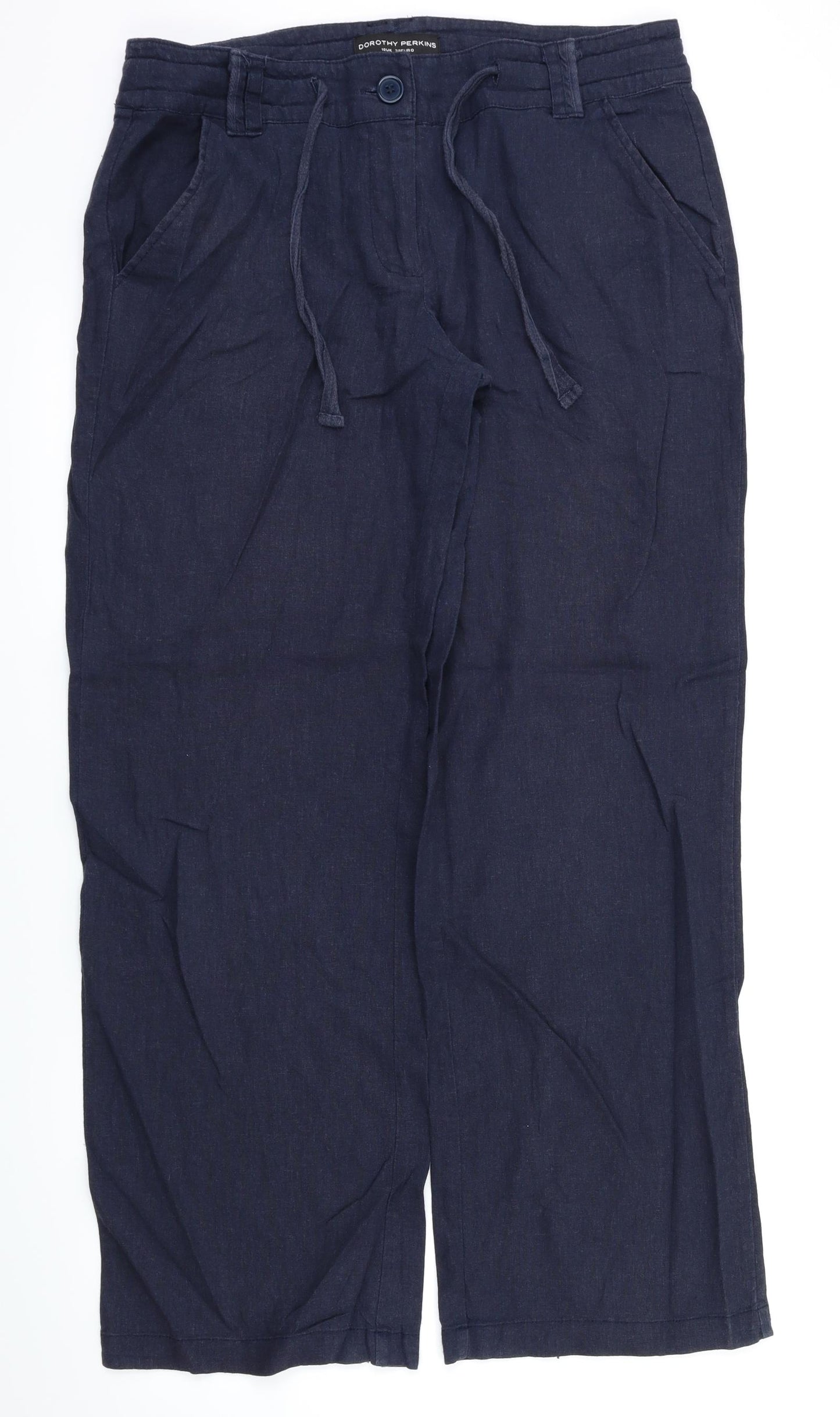 Dorothy Perkins Womens Blue   Trousers  Size 10 L31 in