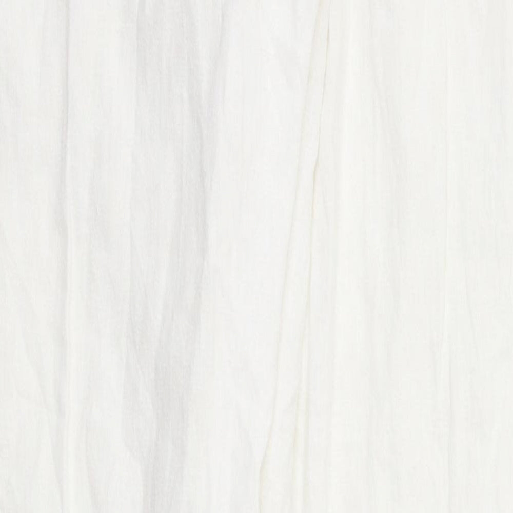 Primark Womens White   Jogger Trousers Size 14 L30 in - Stretch waistband