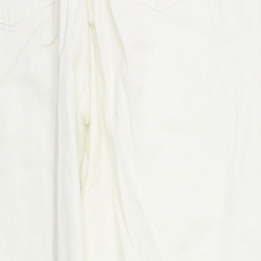 George Womens White   Trousers  Size 12 L28 in - Stretch waistband
