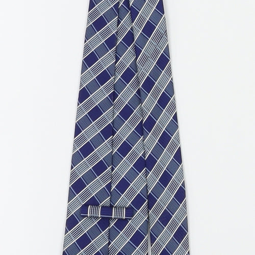 Preworn Mens Blue Striped  Slim Tie Tie One Size