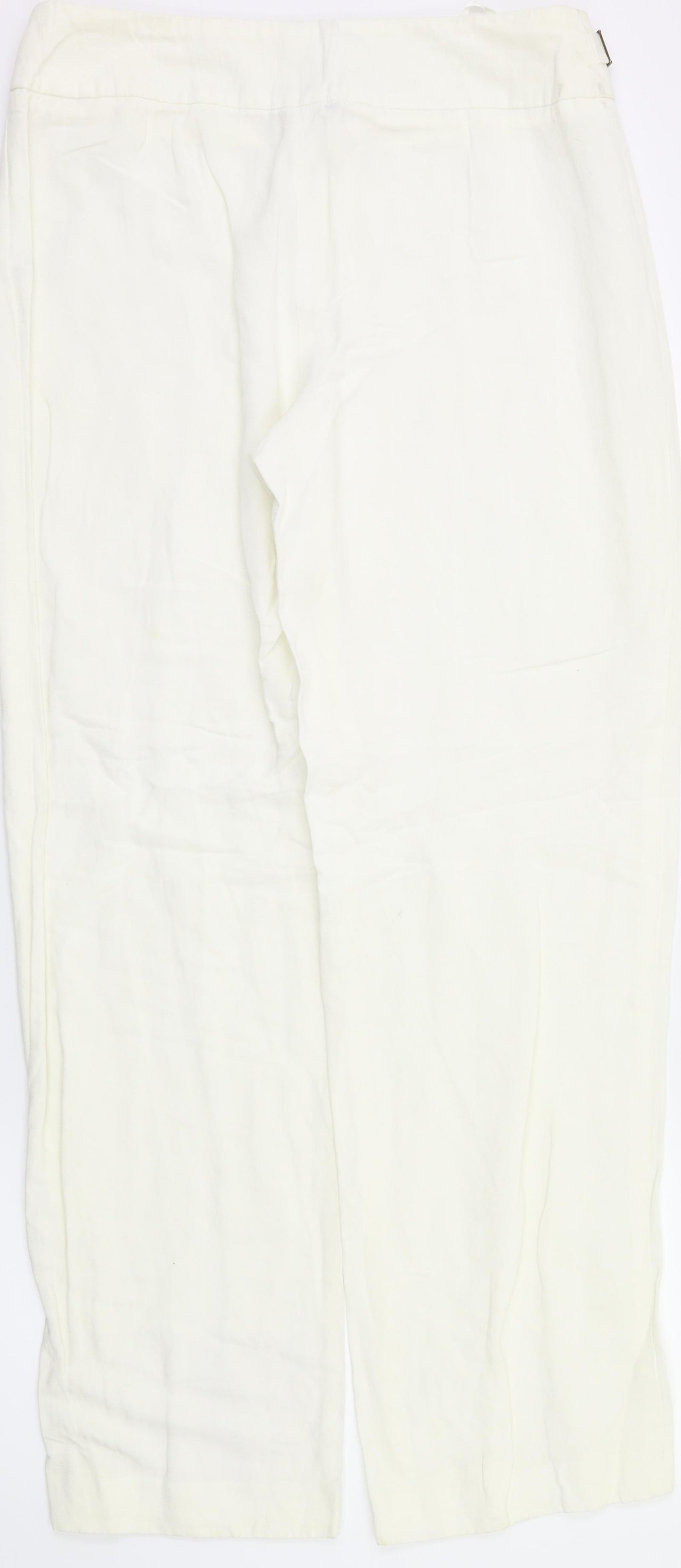 Debehams Womens White   Trousers  Size 12 L30 in
