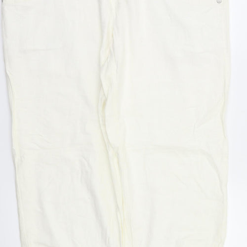 NEXT Womens White   Sweatpants Trousers Size 14 L29 in