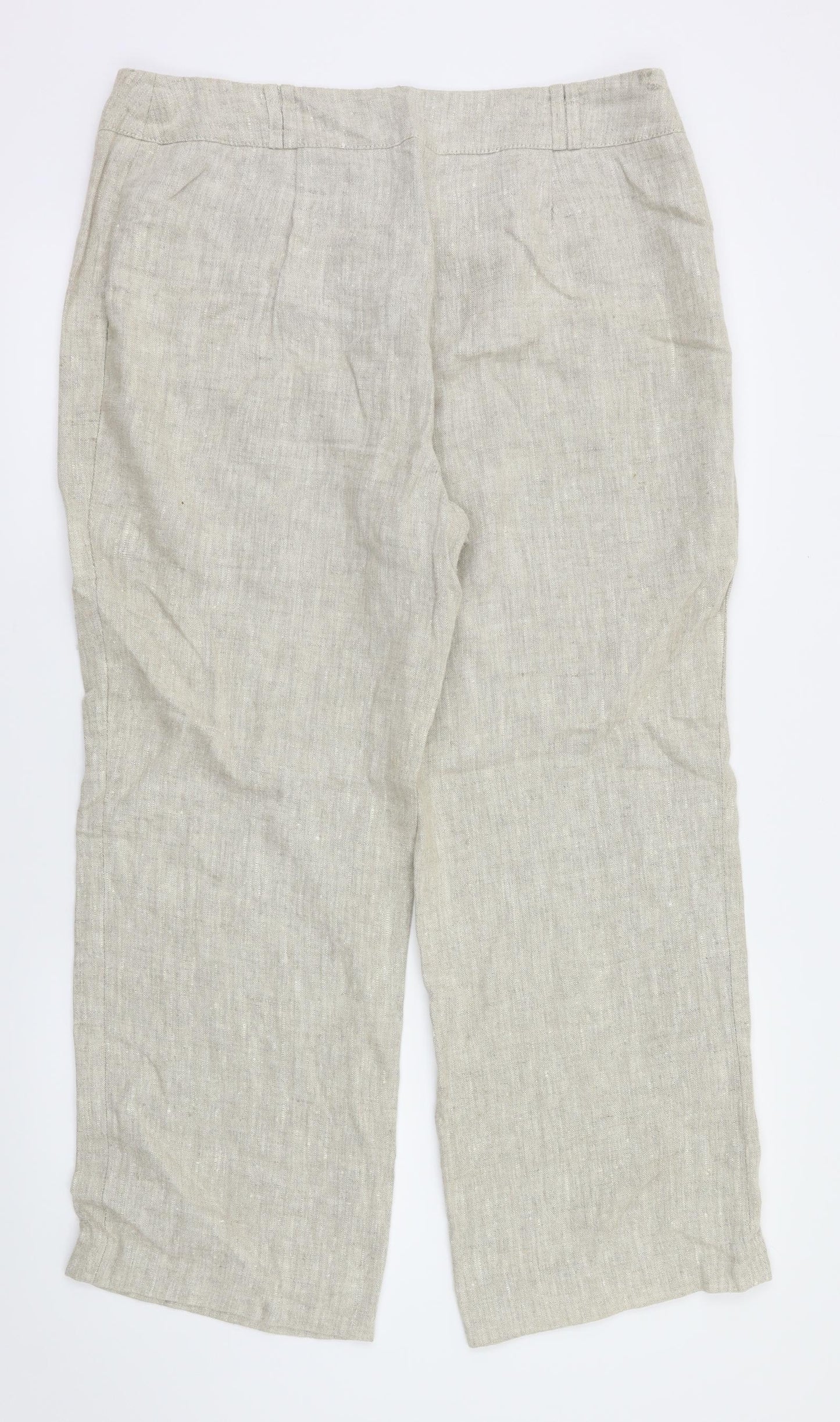 cc Womens Beige   Trousers  Size 14 L28 in