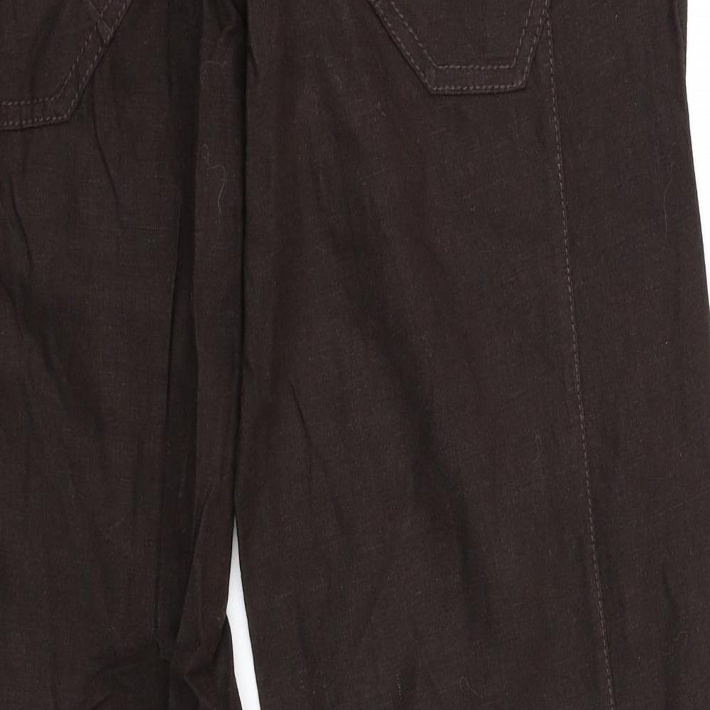next petite Womens Brown   Trousers  Size 10 L30 in